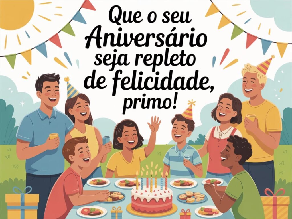 Feliz Aniversário, Primo Texto