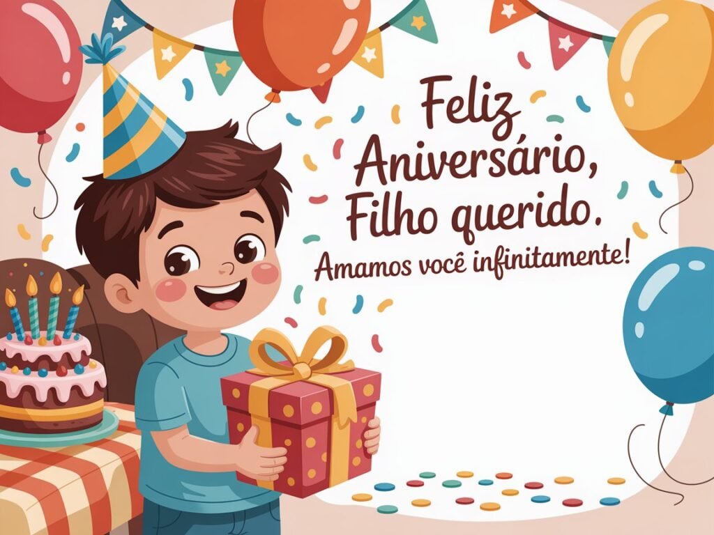 Feliz aniversário filho amado