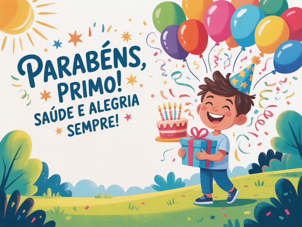 Imagens com feliz aniversário primo​