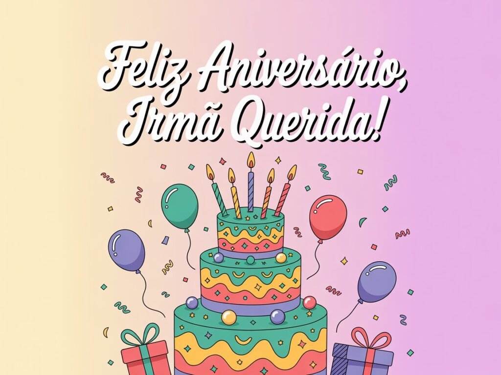 Mensagem de aniversário para irmã