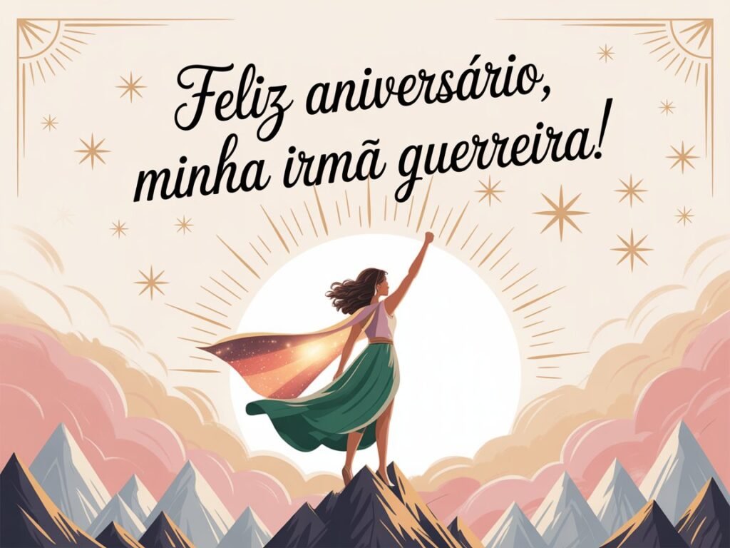 Mensagem de aniversário para irmã guerreira