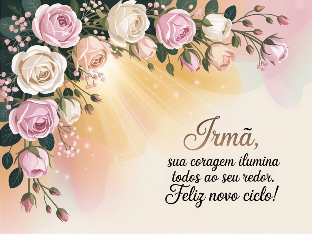 Mensagem de aniversário para irmã guerreira