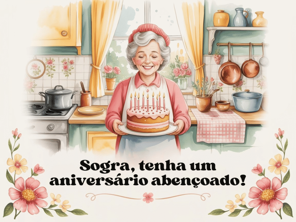 Parabéns para sogra simples
