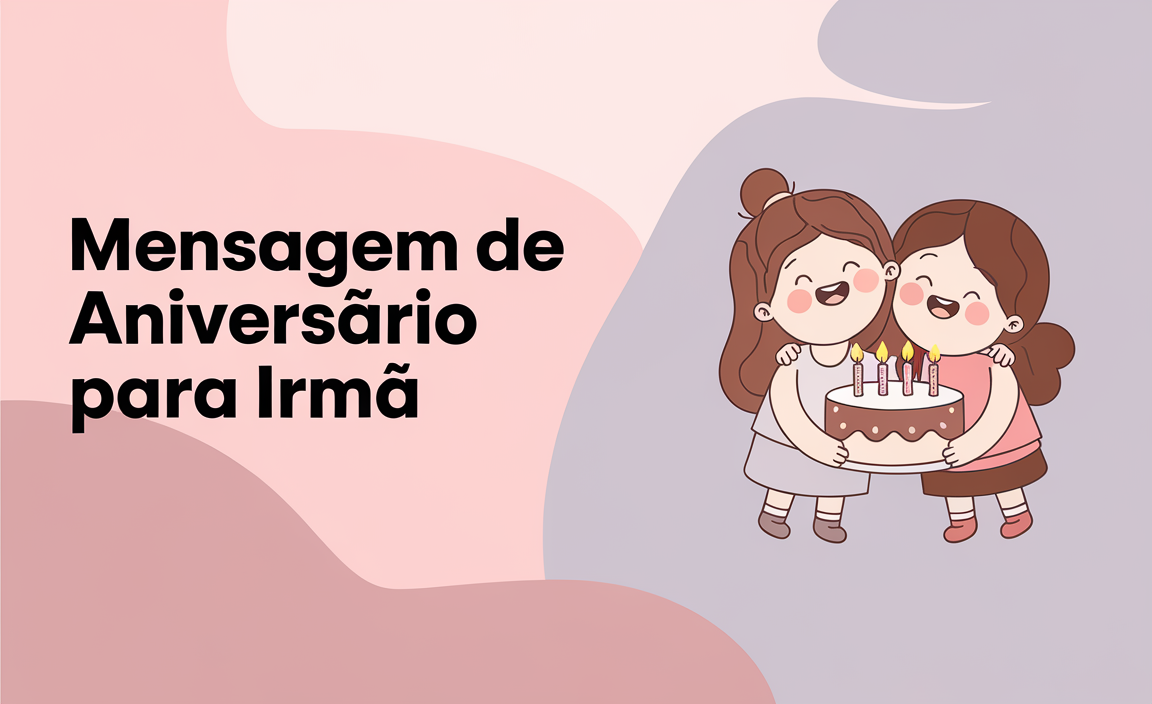 mensagem de aniversário para irmã​