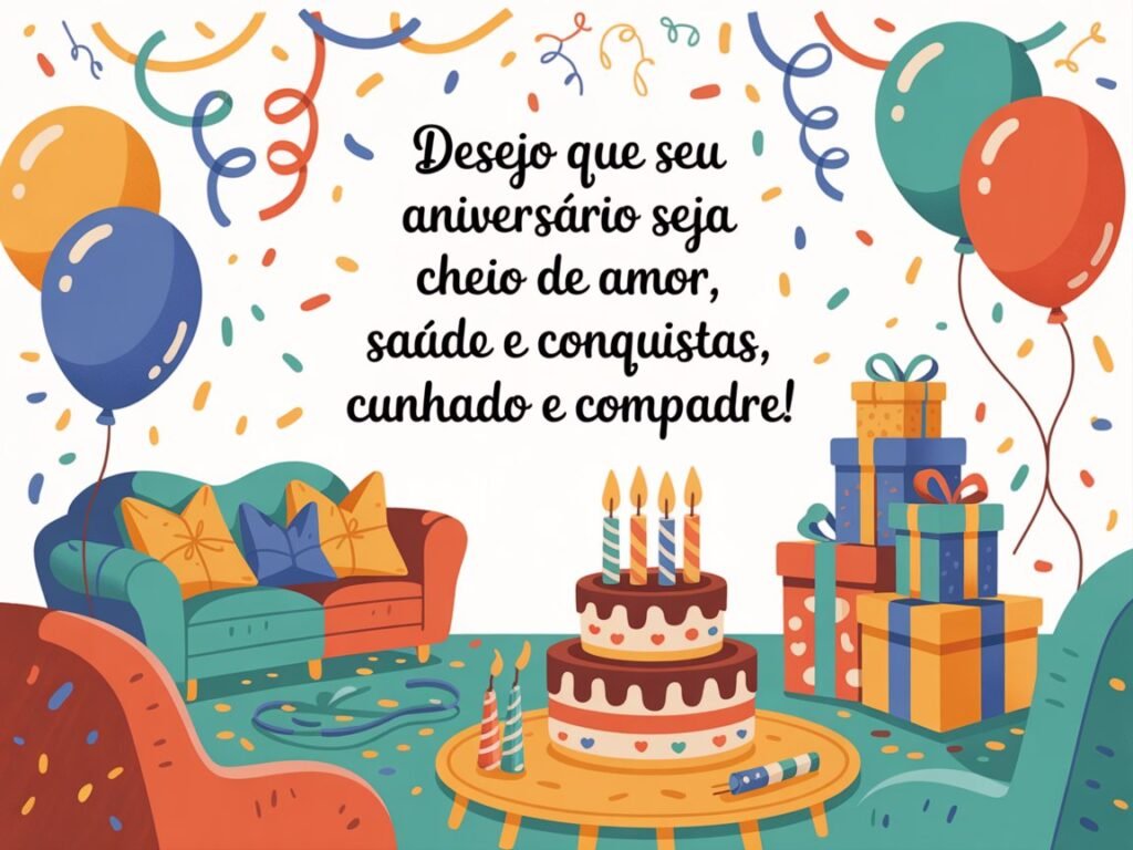 Feliz Aniversário Cunhado e Compadre