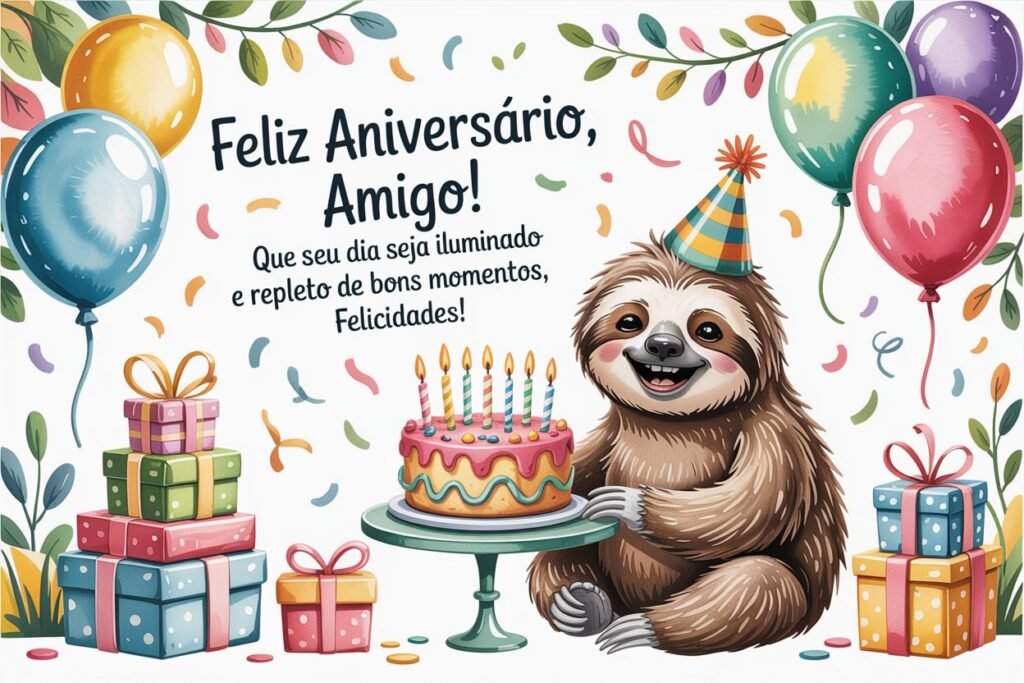Feliz aniversário amigo especial