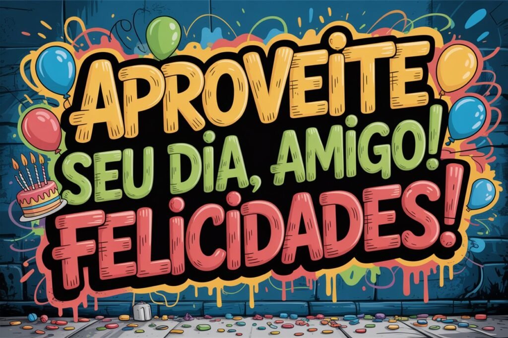 Feliz aniversário ao amigo