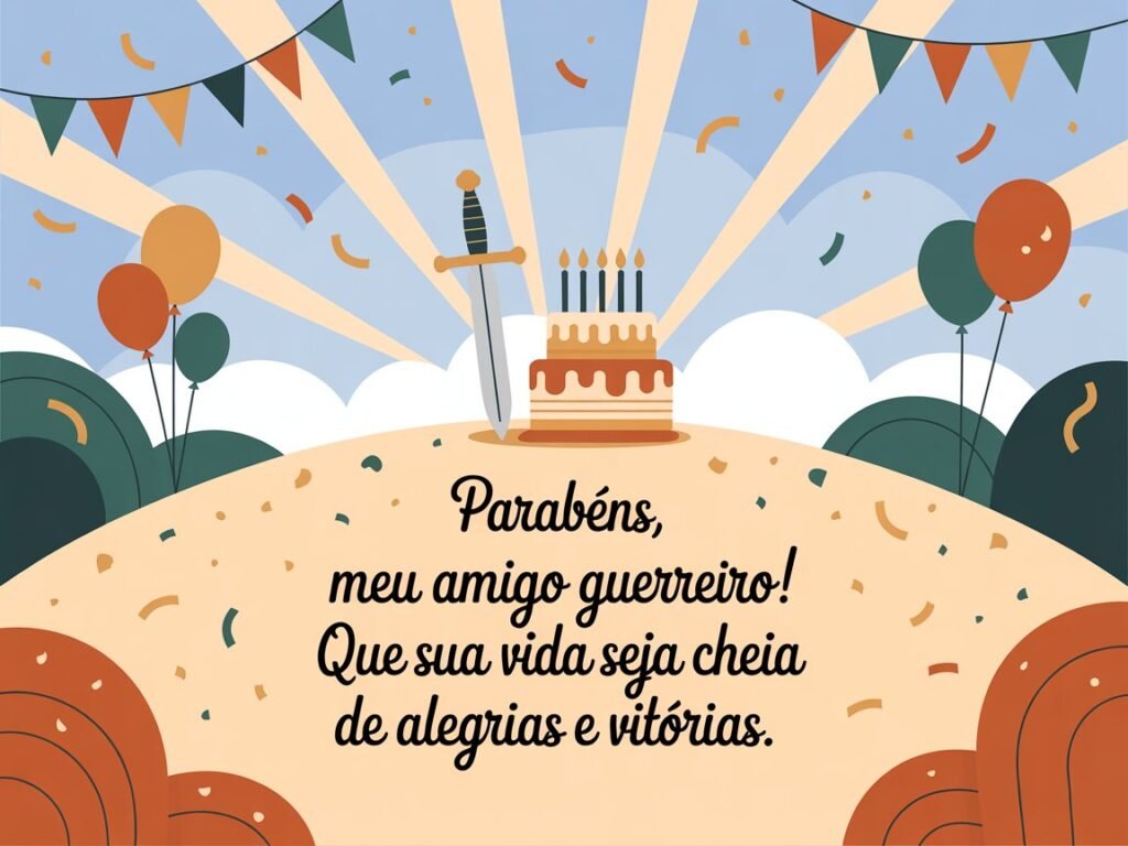 Feliz aniversário meu amigo guerreiro 2