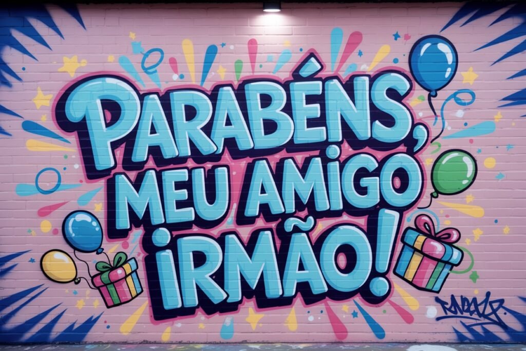 Feliz aniversário para amigo irmão