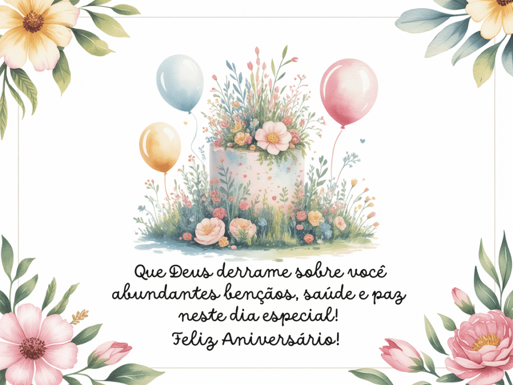 Feliz aniversário para um amigo especial evangélico