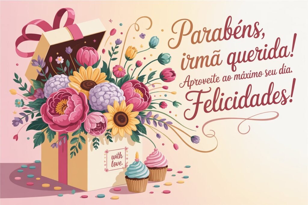Frase de aniversário para irmã