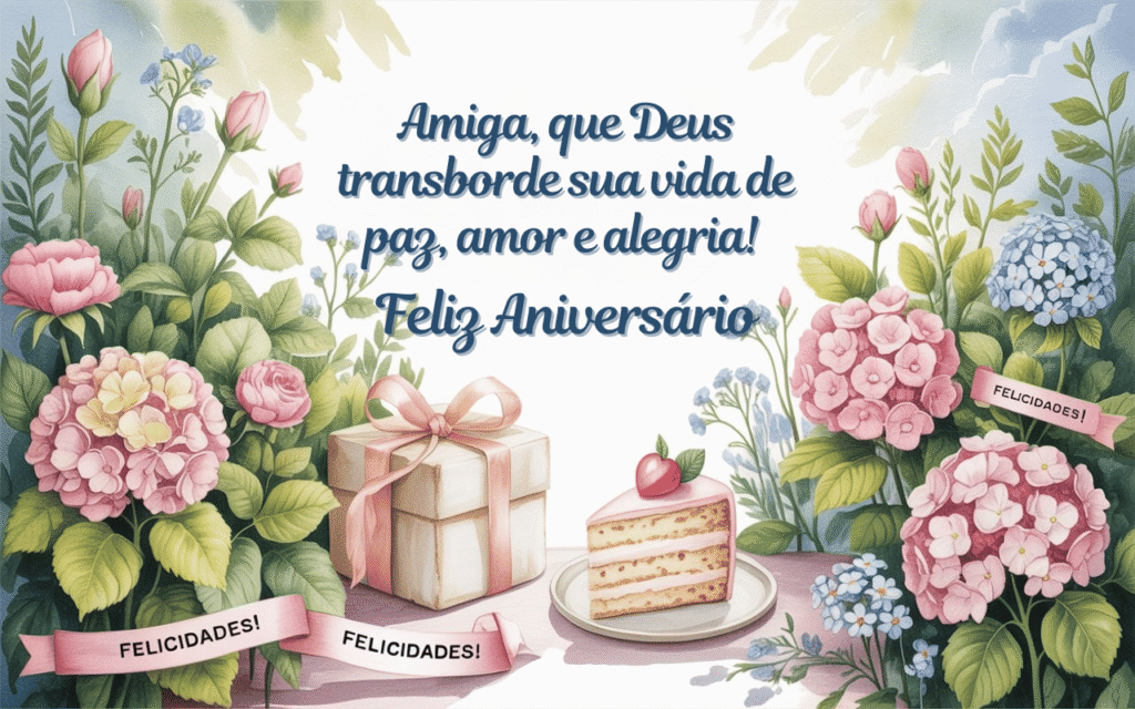 Frases Feliz Aniversário Amiga Evangélica