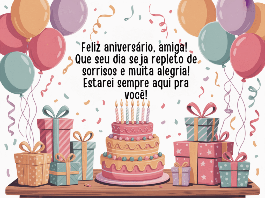 Imagens com feliz aniversário melhor amiga
