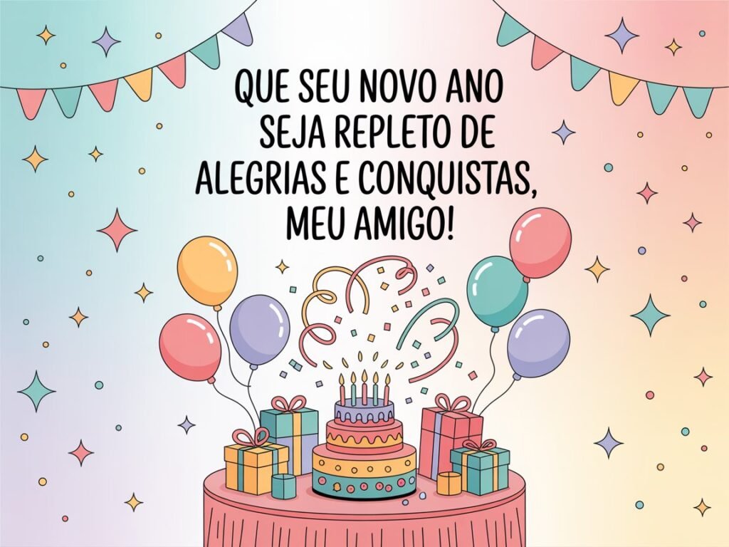 Imagens com feliz aniversário meu amigo​