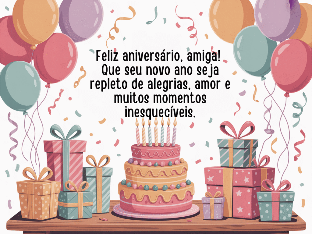 Imagens com feliz aniversário minha amiga