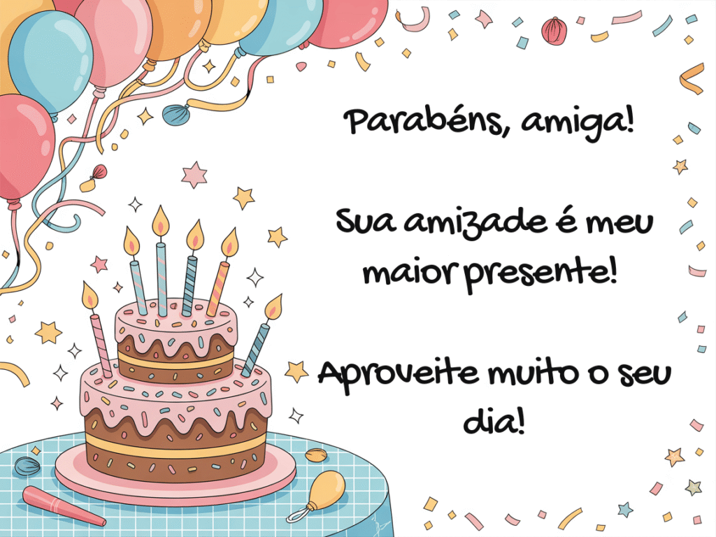 Imagens com feliz aniversário para melhor amiga