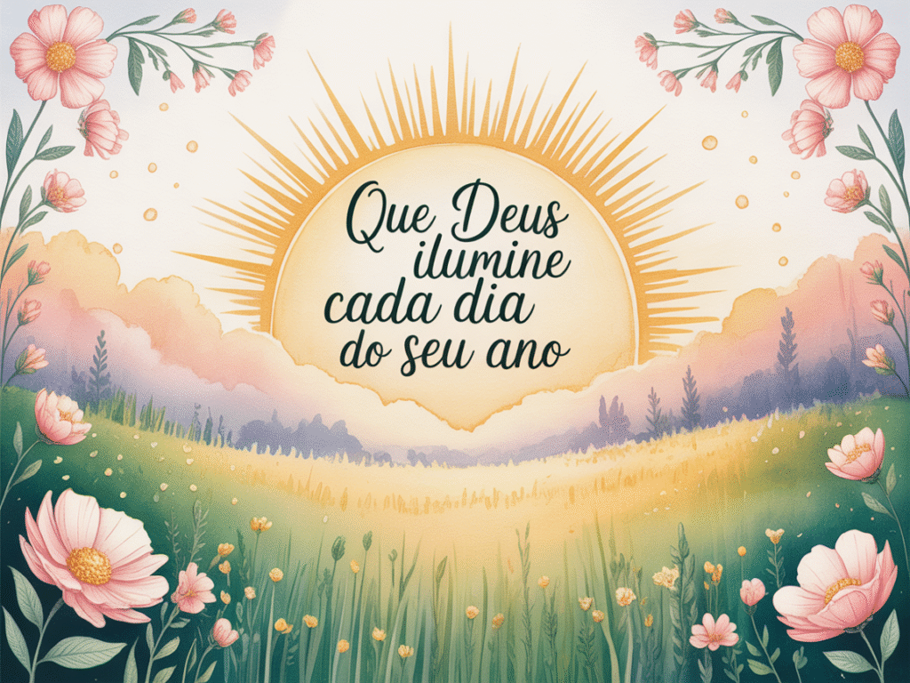 Imagens com frase de aniversário evangélica
