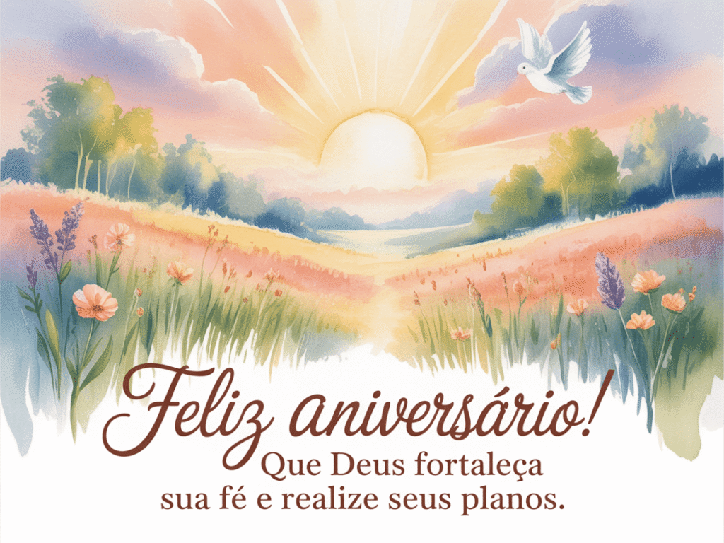 Mensagem de Aniversário para uma Serva de Deus