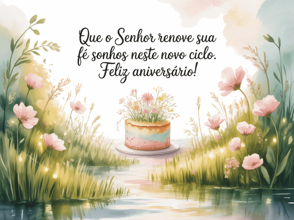 Mensagem de Aniversário para uma Serva de Deus