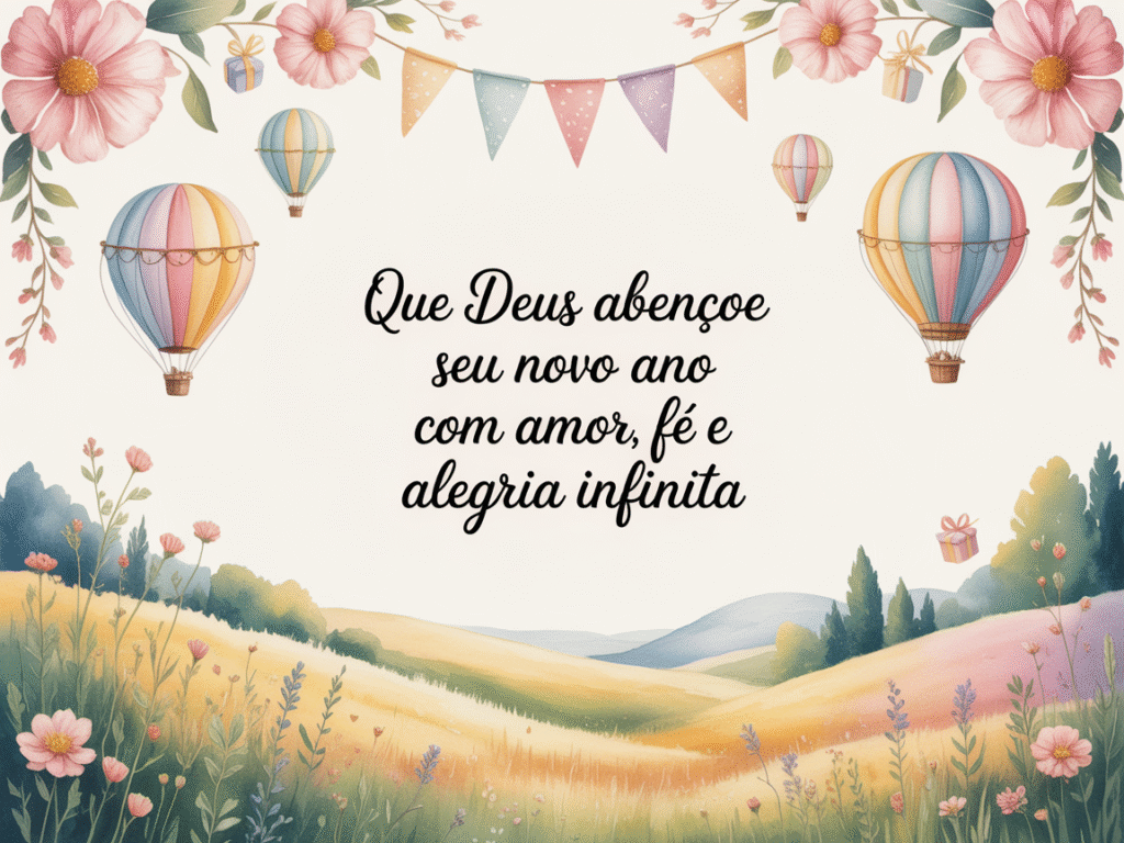 Imagens com mensagem de aniversário evangélica feminina​