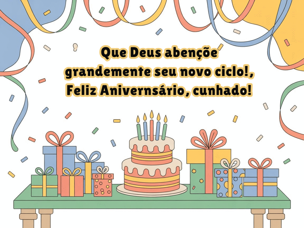 Imagens com mensagem de aniversário para cunhado​