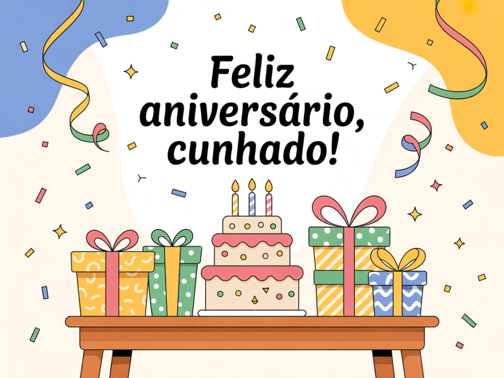 Imagens com mensagem de aniversário para cunhado​