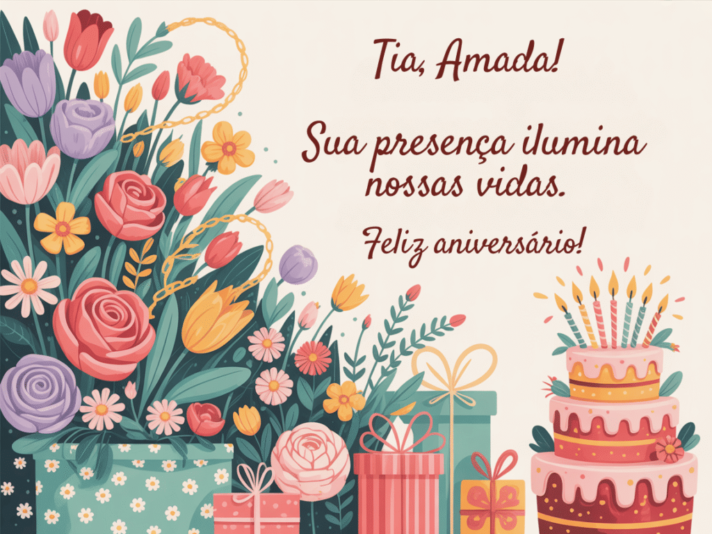 Texto de aniversário para tia de fazer chorar