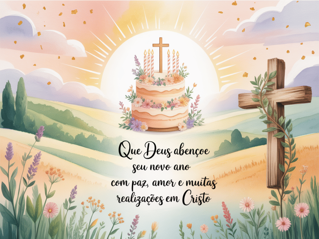 Imagens com mensagem de aniversários evangélicas