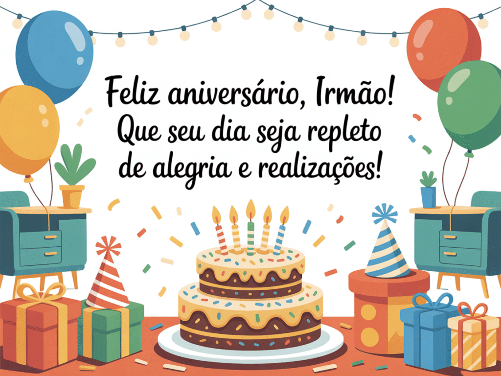 Imagens com texto de aniversário para irmão​