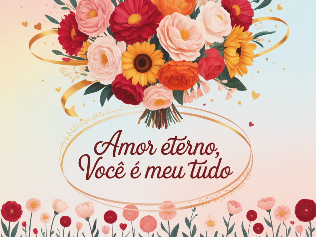 Amor eterno, você é meu tudo. Feliz aniversário!