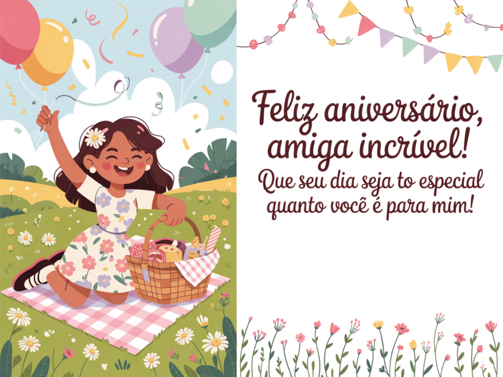 Imagens com texto de aniversário para melhor amiga
