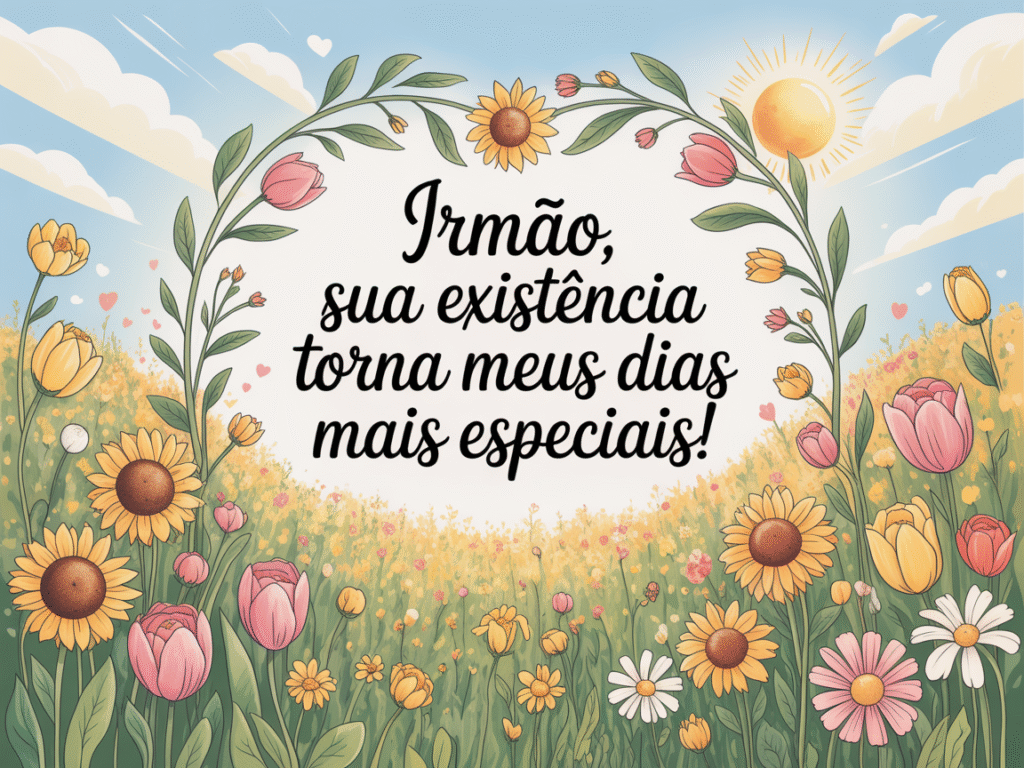Irmão, sua existência torna meus dias mais especiais! Feliz aniversário!