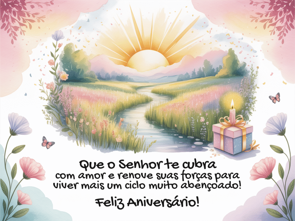 Mensagem de Aniversário Evangélica Emocionante