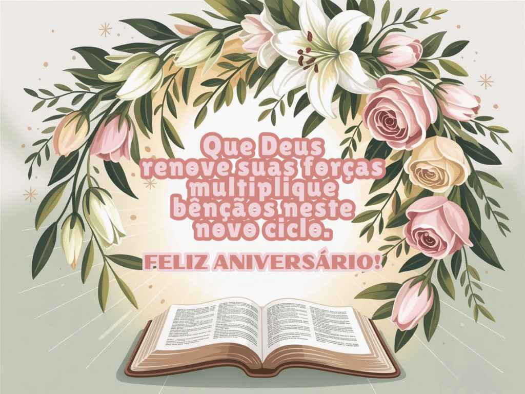 Mensagem de Aniversário com Sabedoria Evangélica