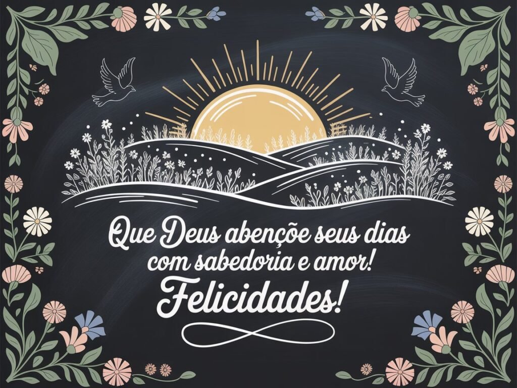 Mensagem de Aniversário com Sabedoria de Deus 