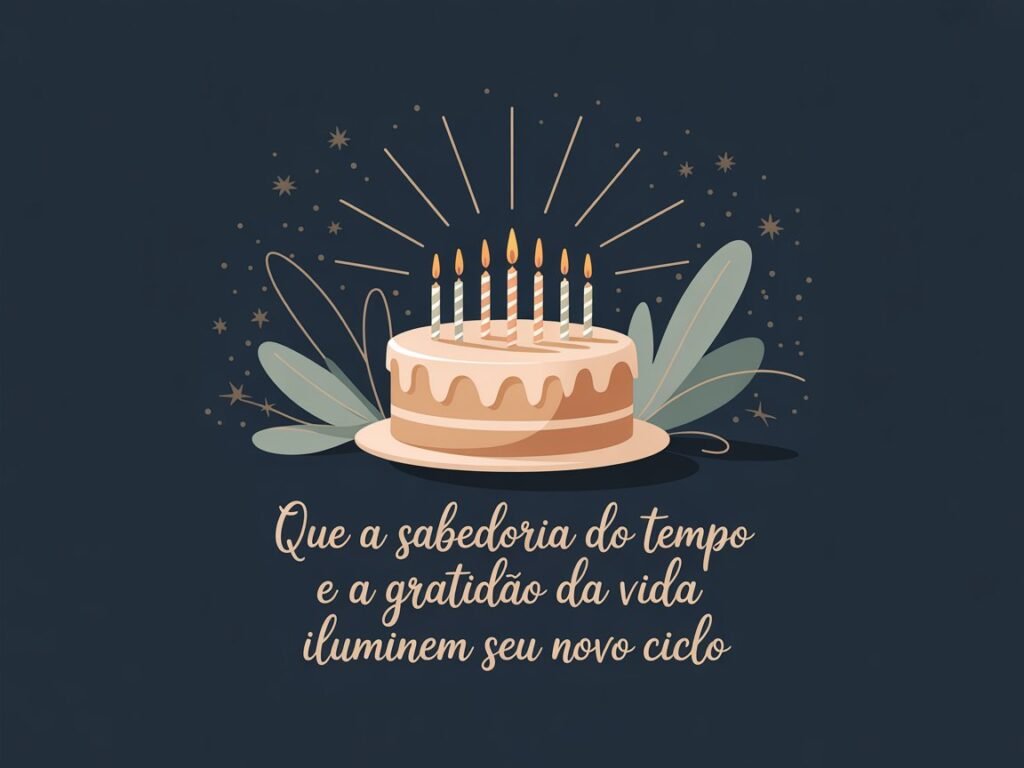 Mensagem de Aniversário com Sabedoria e Gratidão