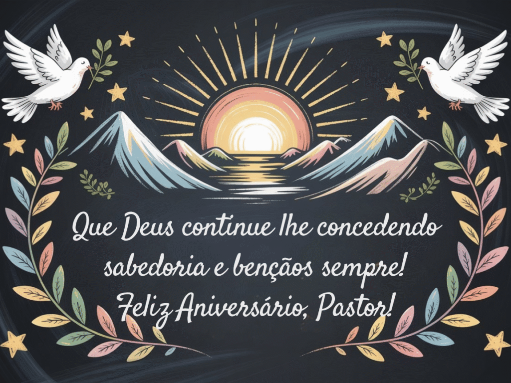 Mensagem de aniversário para pastor