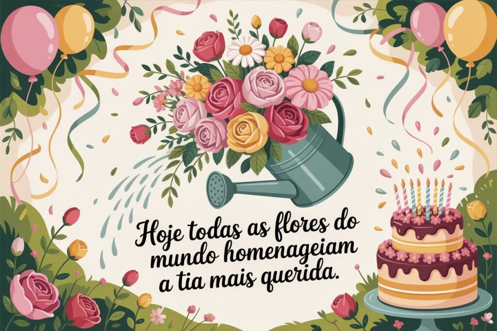 Mensagem de Aniversário para Tia