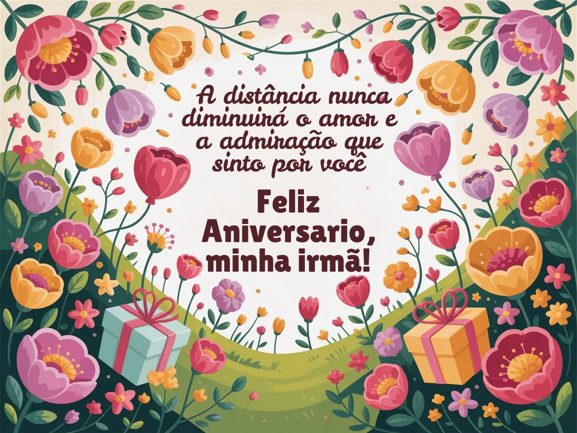 Mensagem de Feliz Aniversário para Irmã - Mensagem de Aniversário