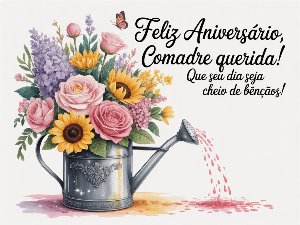 Mensagem de aniversário para comadre para WhatsApp