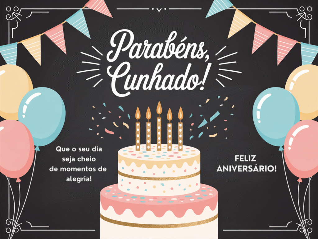Mensagem de aniversário para cunhado