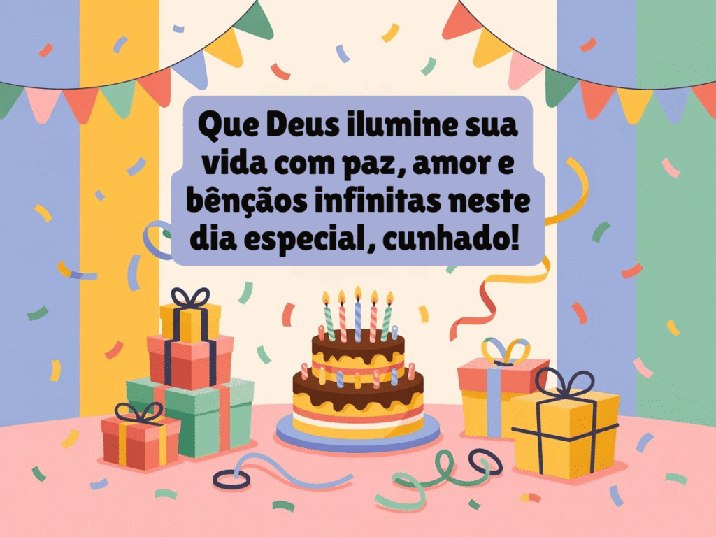 Mensagem de aniversário para cunhado evangélico