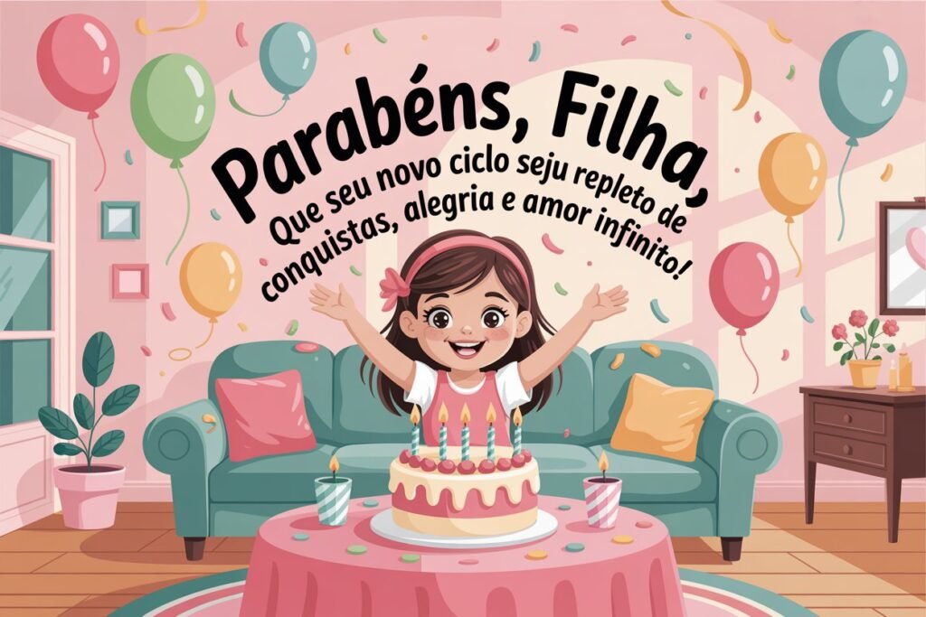Mensagem de aniversário para filha amada