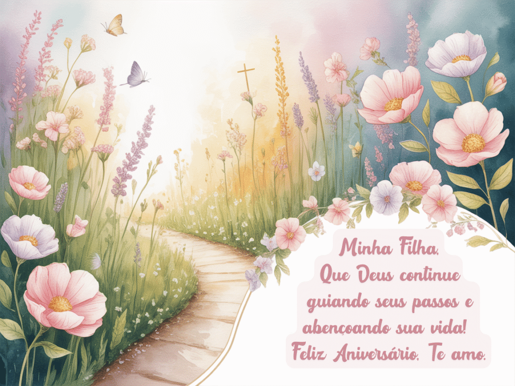Mensagem de aniversário para filha evangélica para WhatsApp