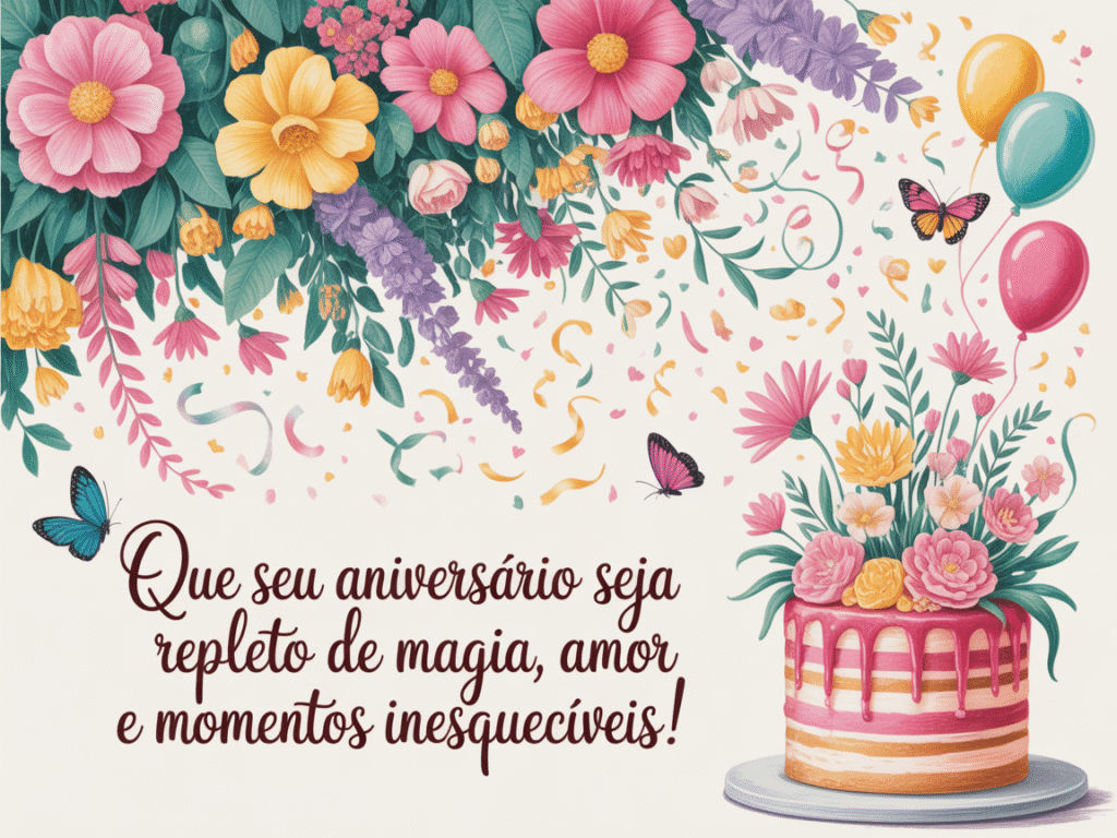 Mensagem emocionante de aniversário para uma pessoa especial