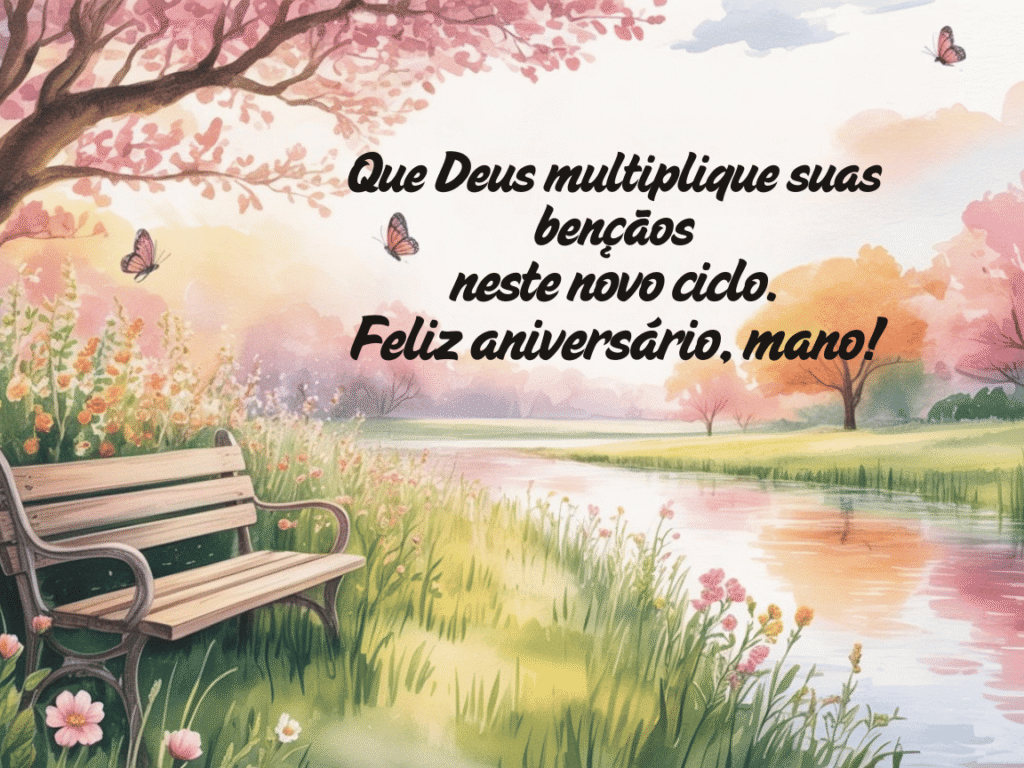 Mensagem evangélica de aniversário para irmão