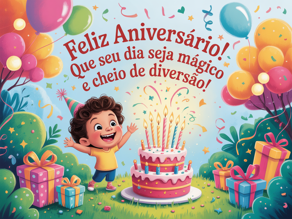 Mensagem de Aniversário para Criança: Imagens e Textos para Celebrar ...