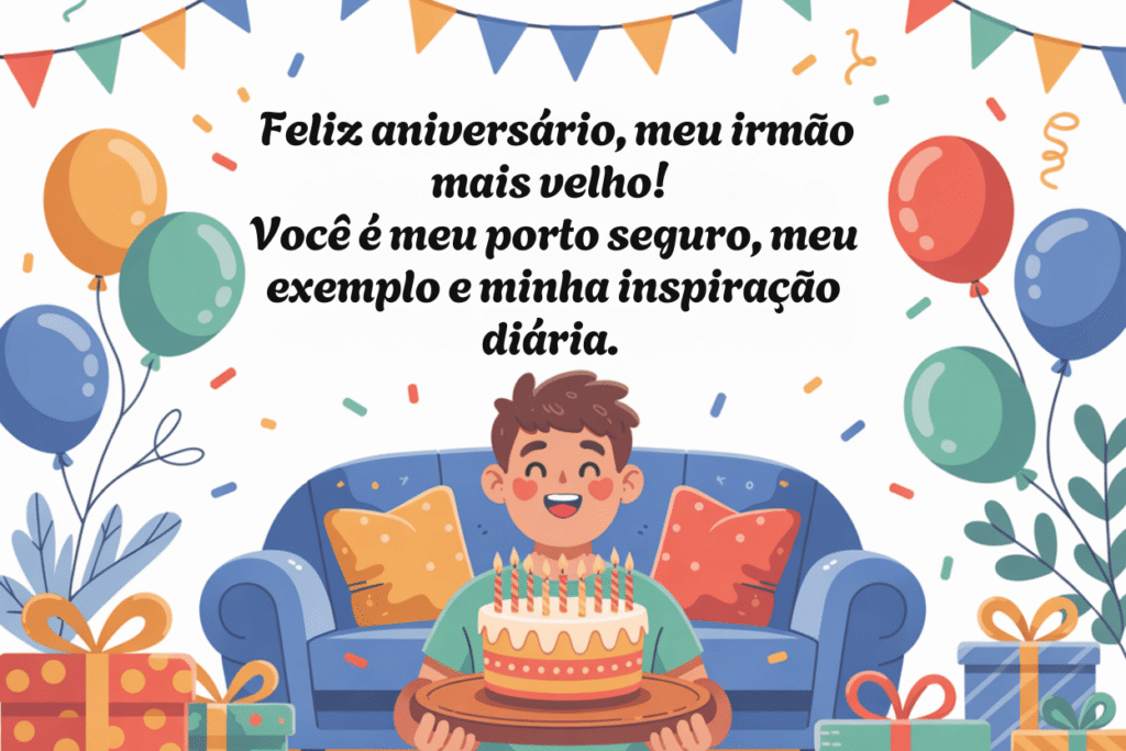 Texto de aniversário para irmão mais velho