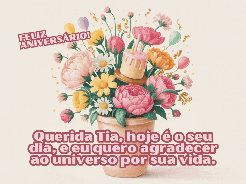 Texto de aniversário para tia de fazer chorar
