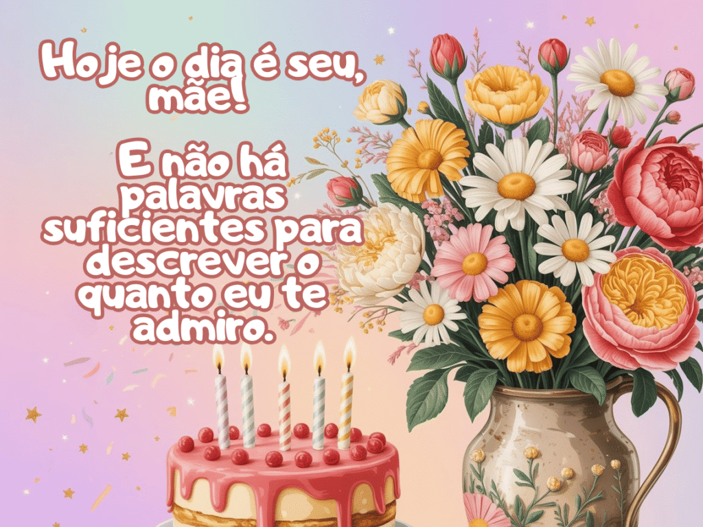 Texto de feliz aniversário para mãe emocionante guerreira